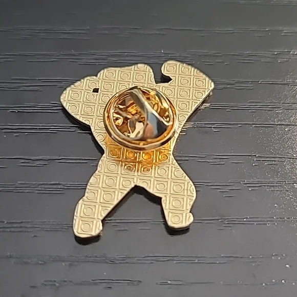 Bodybuilder Frog Enamel Pin - Picture 2 of 3